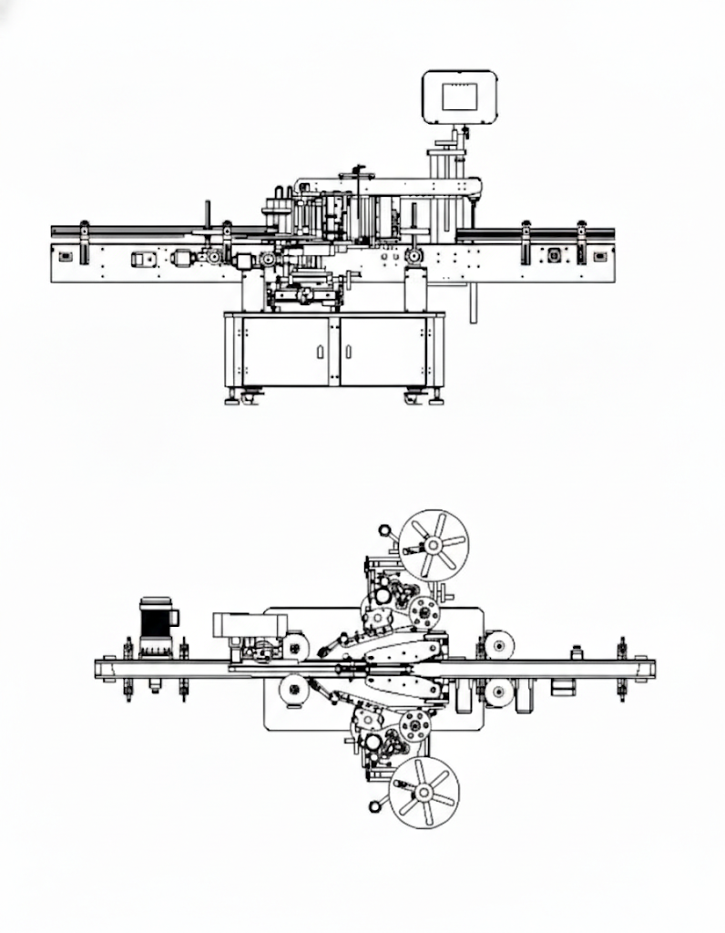 double side labeling machine
