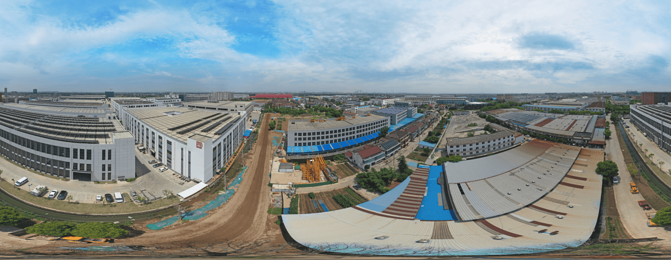 Panoramic view of the factory area Reliable Labeling Machine Factory in China-FEYAN 